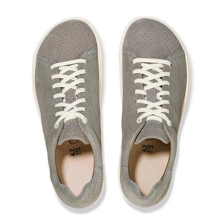 Birkenstock Bend Sneaker (Women) - Dotted Stone Coin Suede Athletic - Casual - Lace Up - The Heel Shoe Fitters
