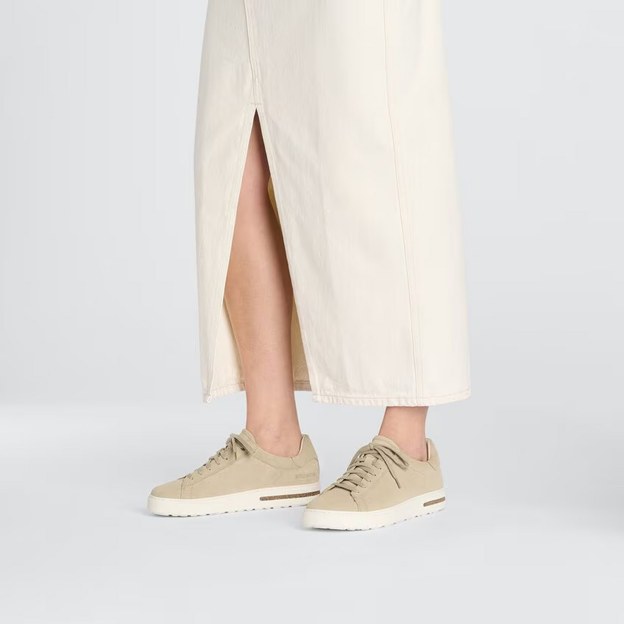 Birkenstock Bend Sneaker (Men) - Sandcastle Suede/White Athletic - Casual - Lace Up - The Heel Shoe Fitters