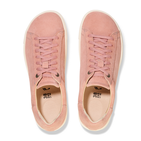 Birkenstock Bend Narrow Sneaker (Women) - Pink Clay Suede Athletic - Casual - Lace Up - The Heel Shoe Fitters