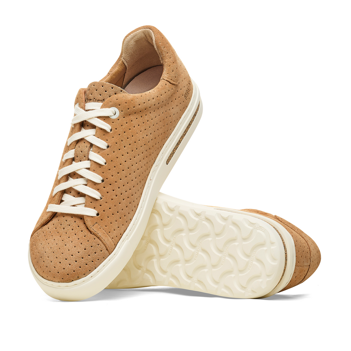 Birkenstock Bend Narrow Sneaker (Women) - Dotted New Beige Suede Athletic - Casual - Lace Up - The Heel Shoe Fitters