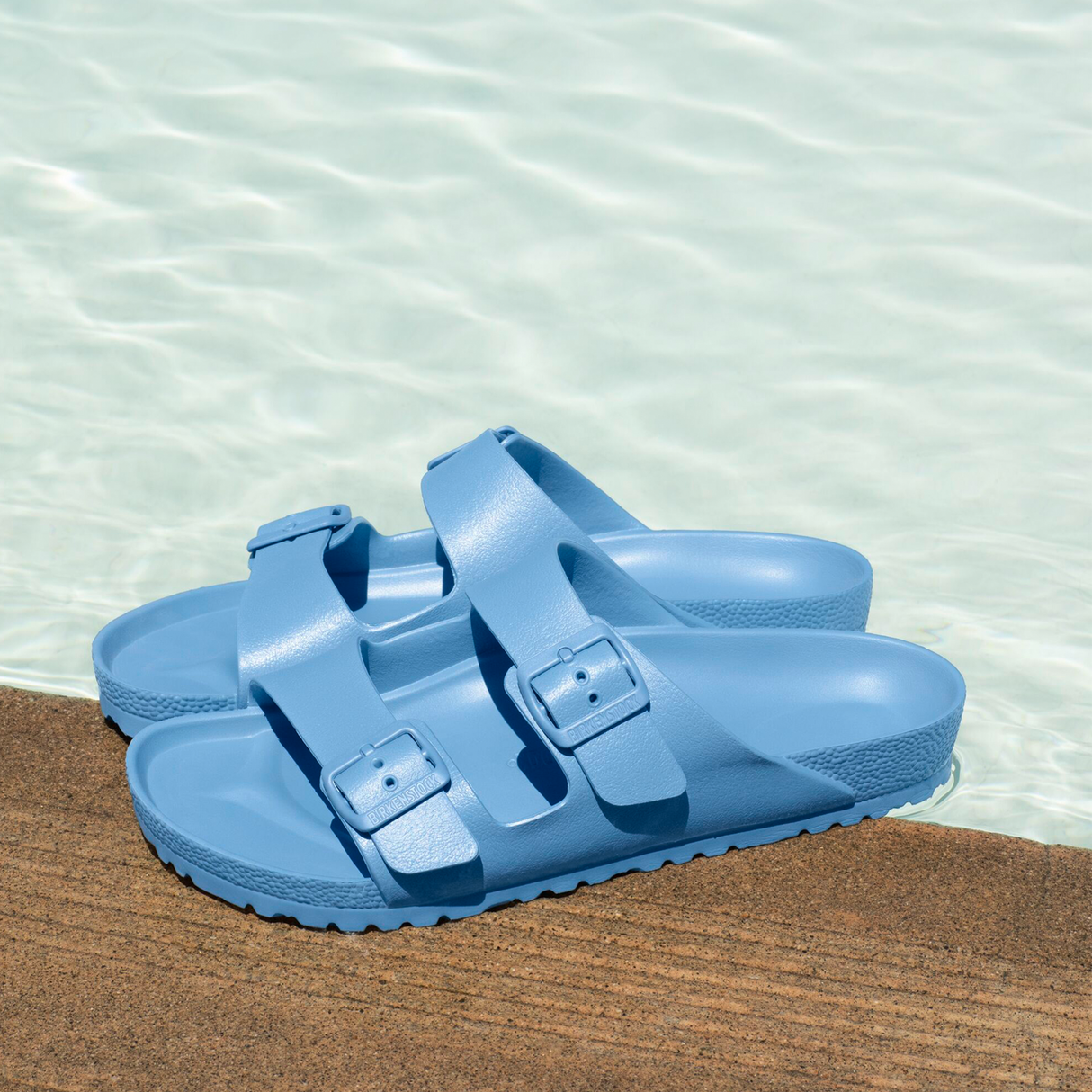 Birkenstock Arizona EVA Narrow Slide Sandal (Women) - Elemental Blue Sandal - Slide - The Heel Shoe Fitters