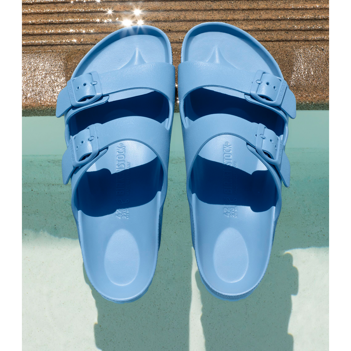 Birkenstock Arizona EVA Narrow Slide Sandal (Women) - Elemental Blue Sandal - Slide - The Heel Shoe Fitters