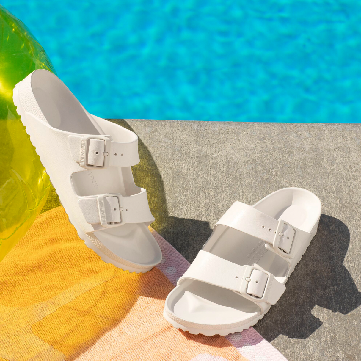 Birkenstock Arizona EVA Narrow Slide Sandal (Women) - Eggshell Sandal - Slide - The Heel Shoe Fitters