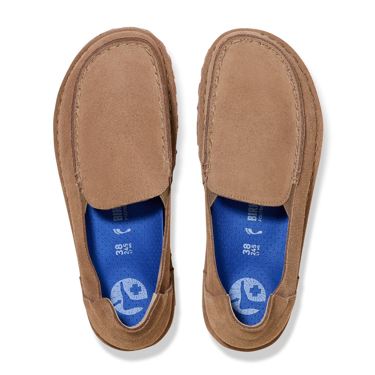 Birkenstock Utti Slip On (Men) - Taupe Suede Dress-Casual - Slip On - The Heel Shoe Fitters