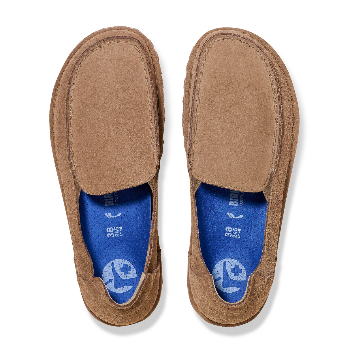 Birkenstock Utti Narrow Slip On (Women) - Taupe Suede Dress-Casual - Loafers - The Heel Shoe Fitters