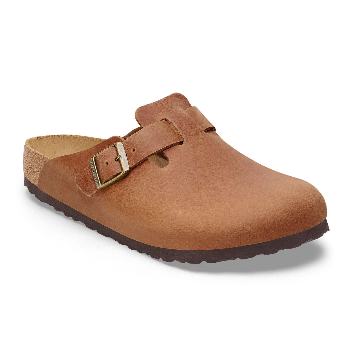 Birkenstock Boston Clog (Men) - Cognac Oiled Leather Dress-Casual - Clogs & Mules - The Heel Shoe Fitters