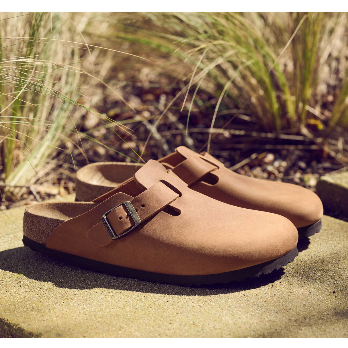 Birkenstock Boston Clog (Men) - Cognac Oiled Leather Dress-Casual - Clogs & Mules - The Heel Shoe Fitters
