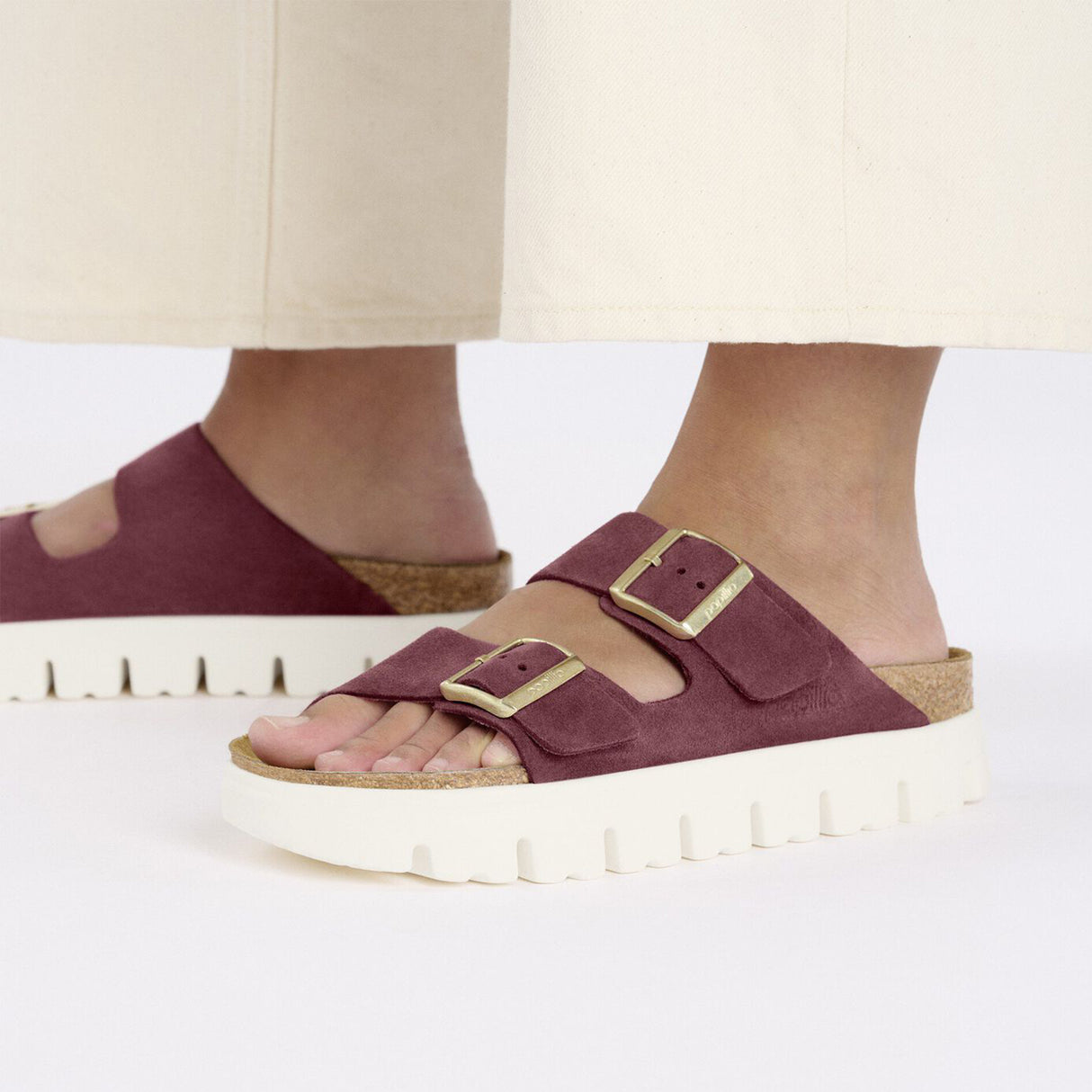 Birkenstock Arizona Chunky Suede Slide Sandal (Women) Sandal - Slide - The Heel Shoe Fitters