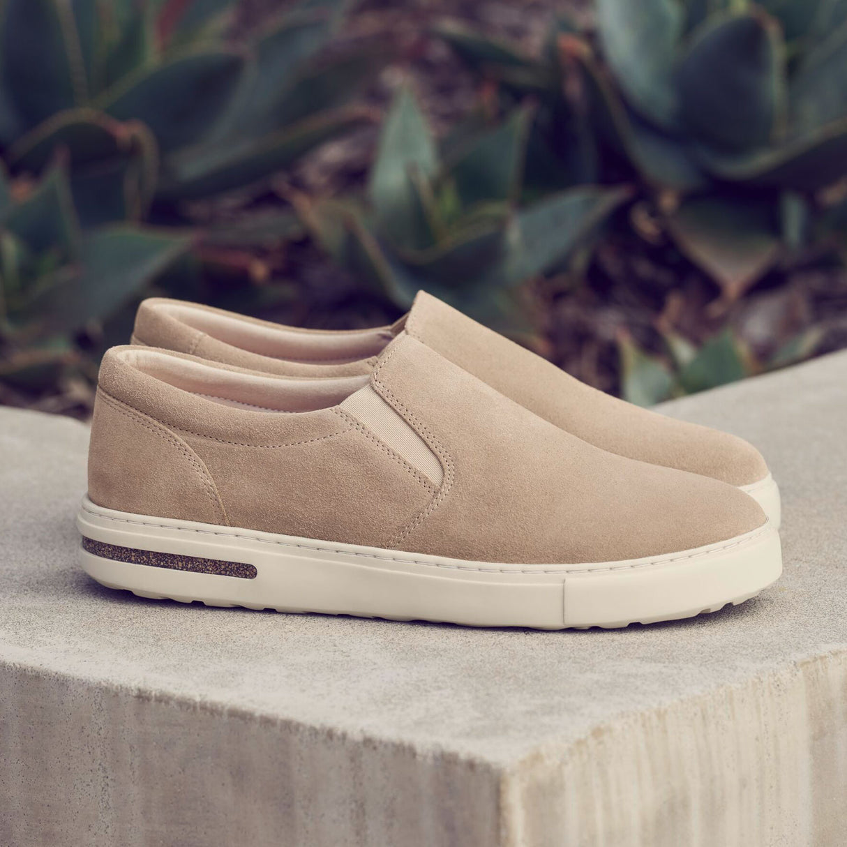 Birkenstock Oswego Slip On Sneaker (Men) - Taupe Suede Athletic - Casual - Slip On - The Heel Shoe Fitters