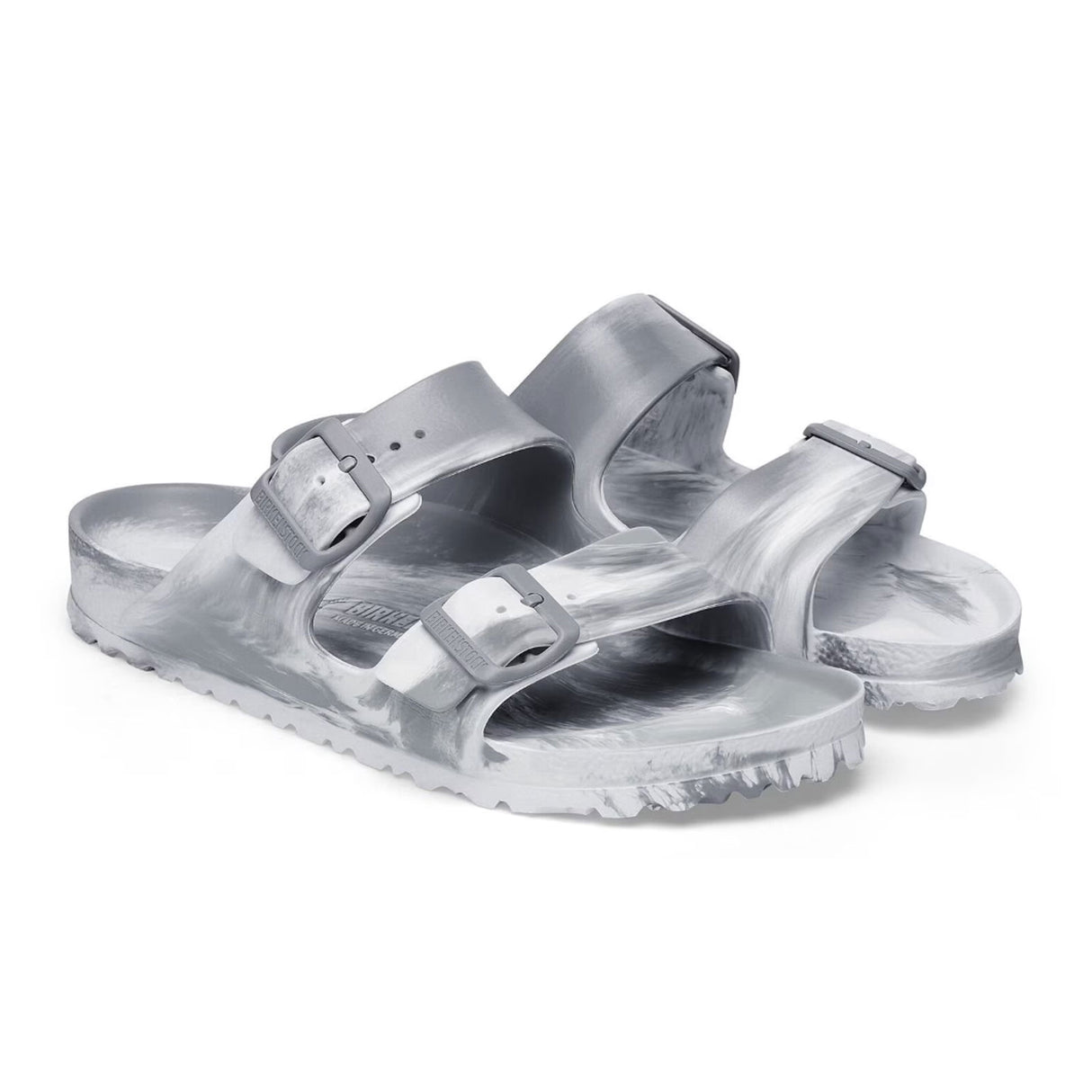 Birkenstock Arizona EVA Narrow Slide Sandal (Women) - Multi Stone Coin/White Sandal - Slide - The Heel Shoe Fitters