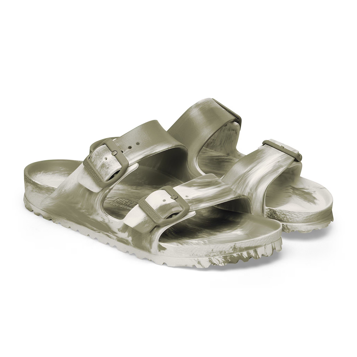 Birkenstock Arizona EVA Slide Sandal (Men) - Multi Khaki/Eggshell Sandal - Slide - The Heel Shoe Fitters