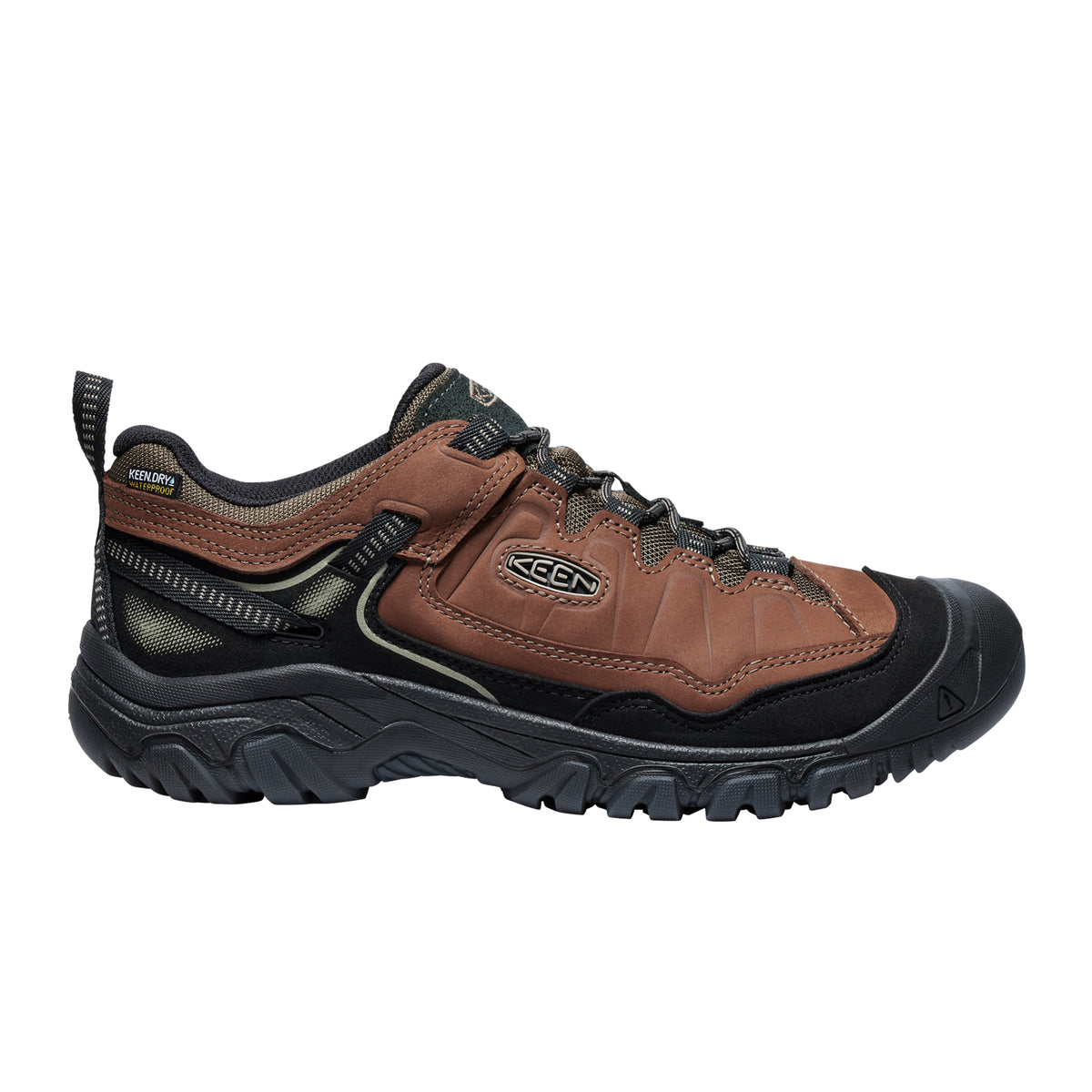 Keen Men's Targhee IV Waterproof Hiking Shoes- Bison/Black