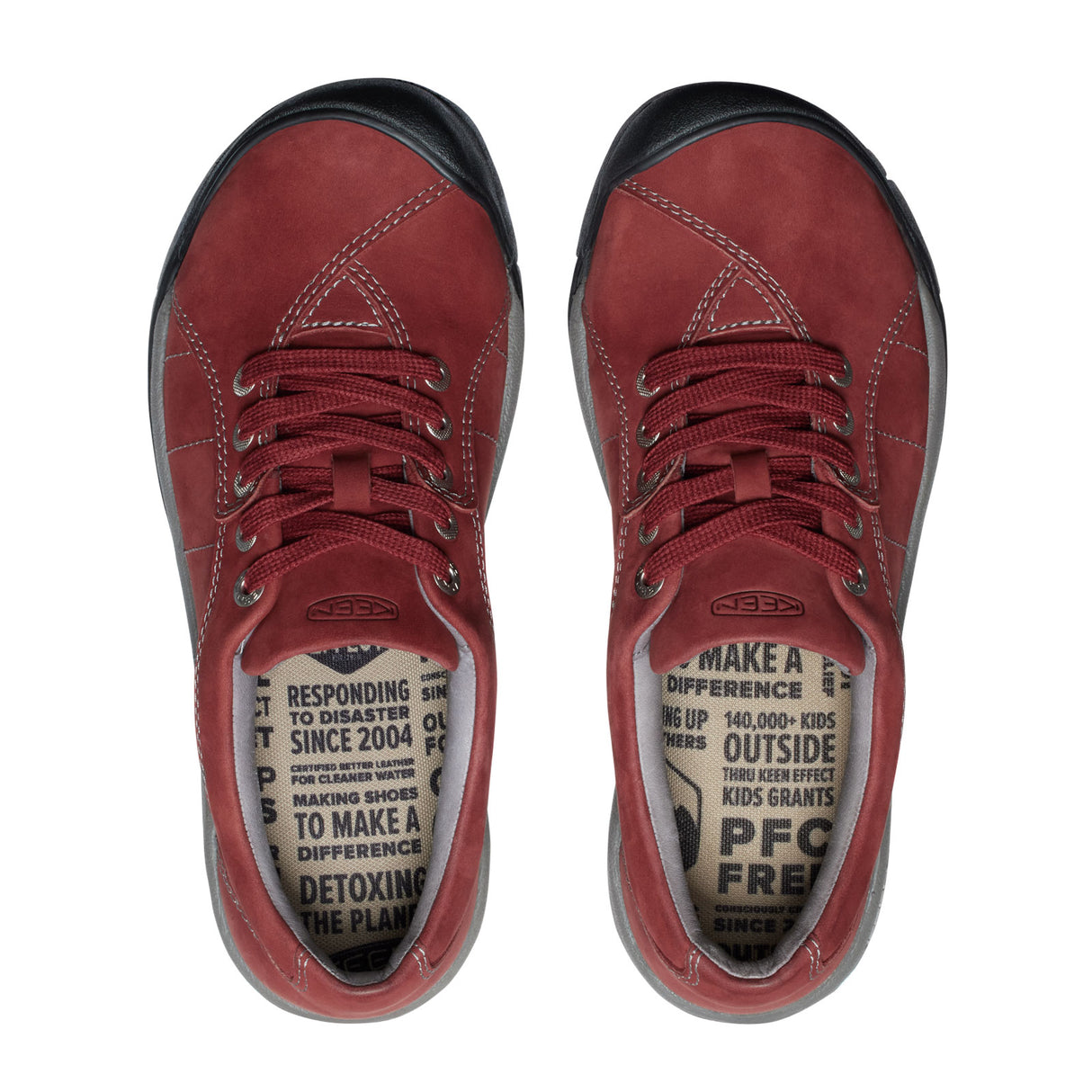 Keen Presidio Lace Up (Women) - Fired Brick Hiking - Low - The Heel Shoe Fitters