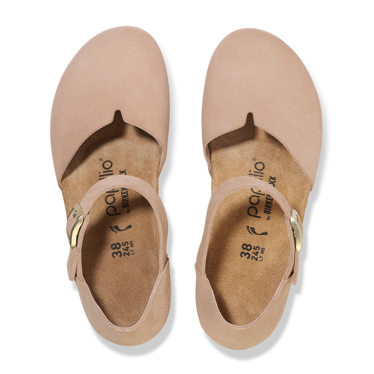 Birkenstock Mary Narrow Wedge Sandal (Women) - Warm Sand Suede Dress-Casual - Heels - The Heel Shoe Fitters