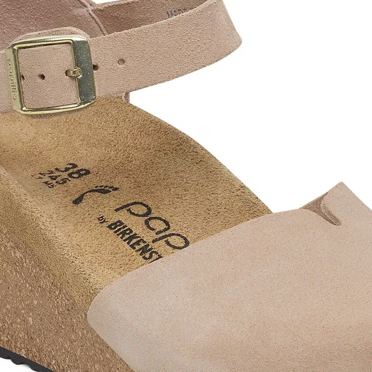 Birkenstock Mary Narrow Wedge Sandal (Women) - Warm Sand Suede Dress-Casual - Heels - The Heel Shoe Fitters
