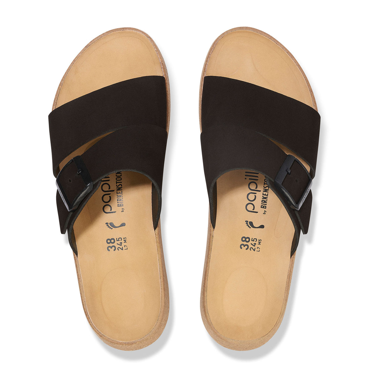 Birkenstock Almina Narrow Slide Sandal (Women) - Black Nubuck Sandal - Slide - The Heel Shoe Fitters