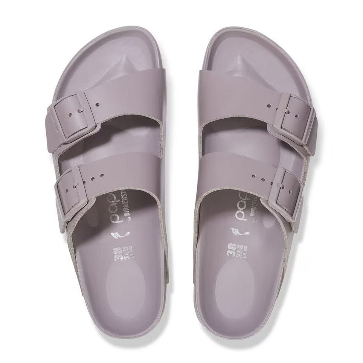 Birkenstock Arizona Flex Platform Slide Sandal (Women) - Faded Purple Leather Sandal - Slide - The Heel Shoe Fitters