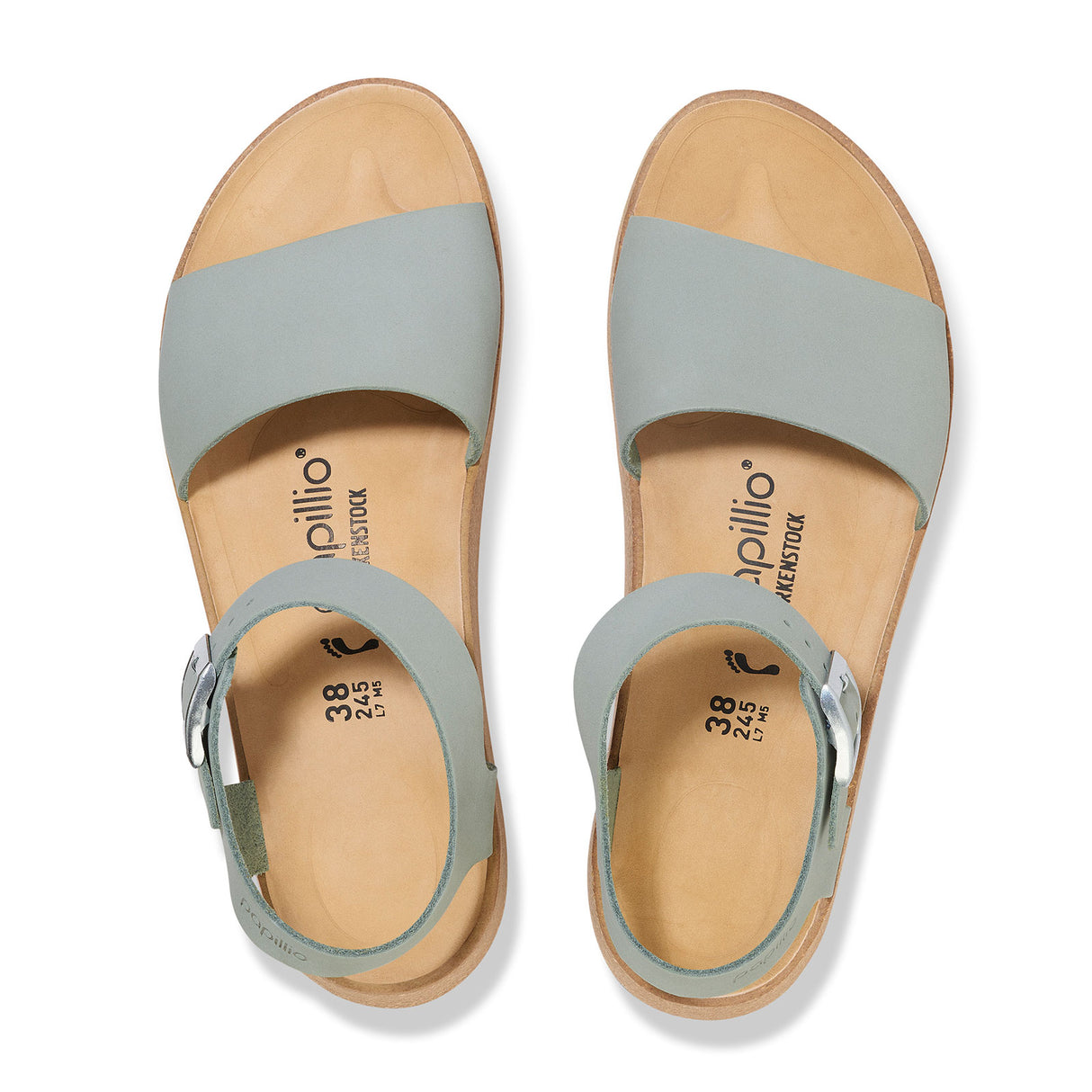 Birkenstock Glenda Narrow Wedge Sandal (Women) - Pure Sage Nubuck Sandal - Heel/Wedge - The Heel Shoe Fitters