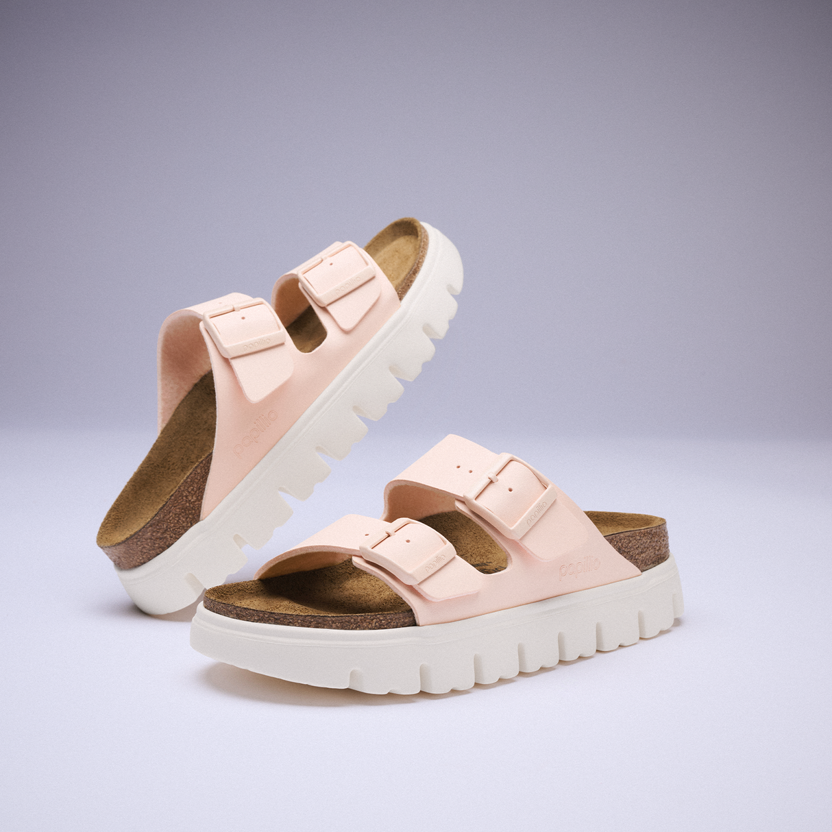 Birkenstock Arizona Chunky Slide Sandal (Women) - Light Rose Birko-Flor Sandal - Slide - The Heel Shoe Fitters
