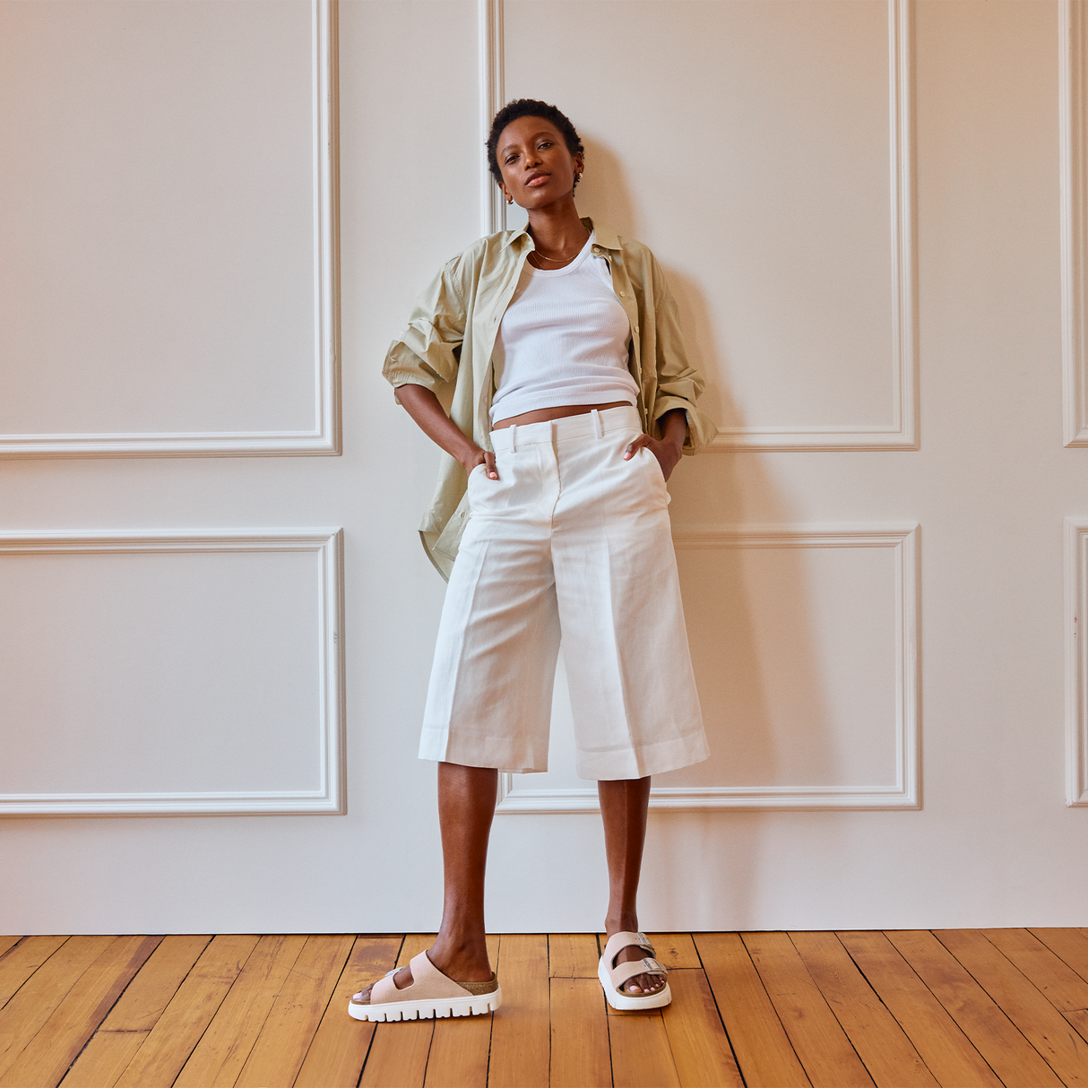 Birkenstock Arizona Chunky Suede Slide Sandal (Women) Sandal - Slide - The Heel Shoe Fitters