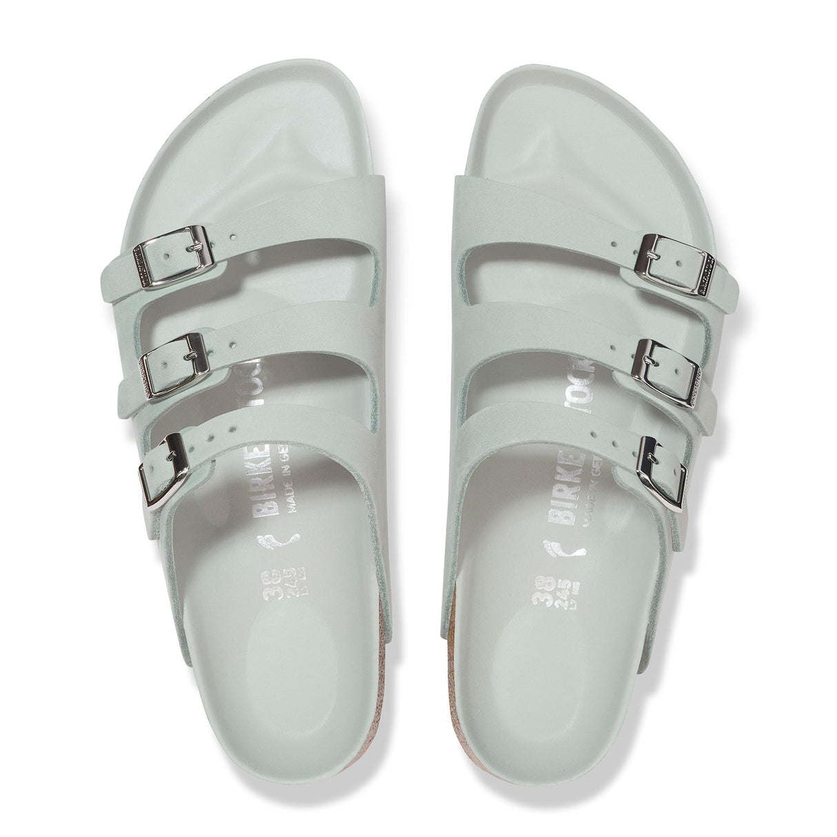 Birkenstock Florida Hex Slide Sandal (Women) - Pure Sage Nubuck Sandal - Slide - The Heel Shoe Fitters