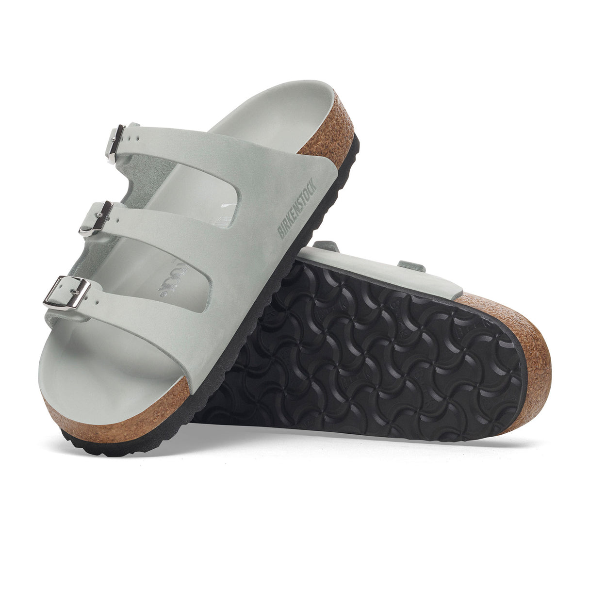 Birkenstock Florida Hex Slide Sandal (Women) - Pure Sage Nubuck Sandal - Slide - The Heel Shoe Fitters