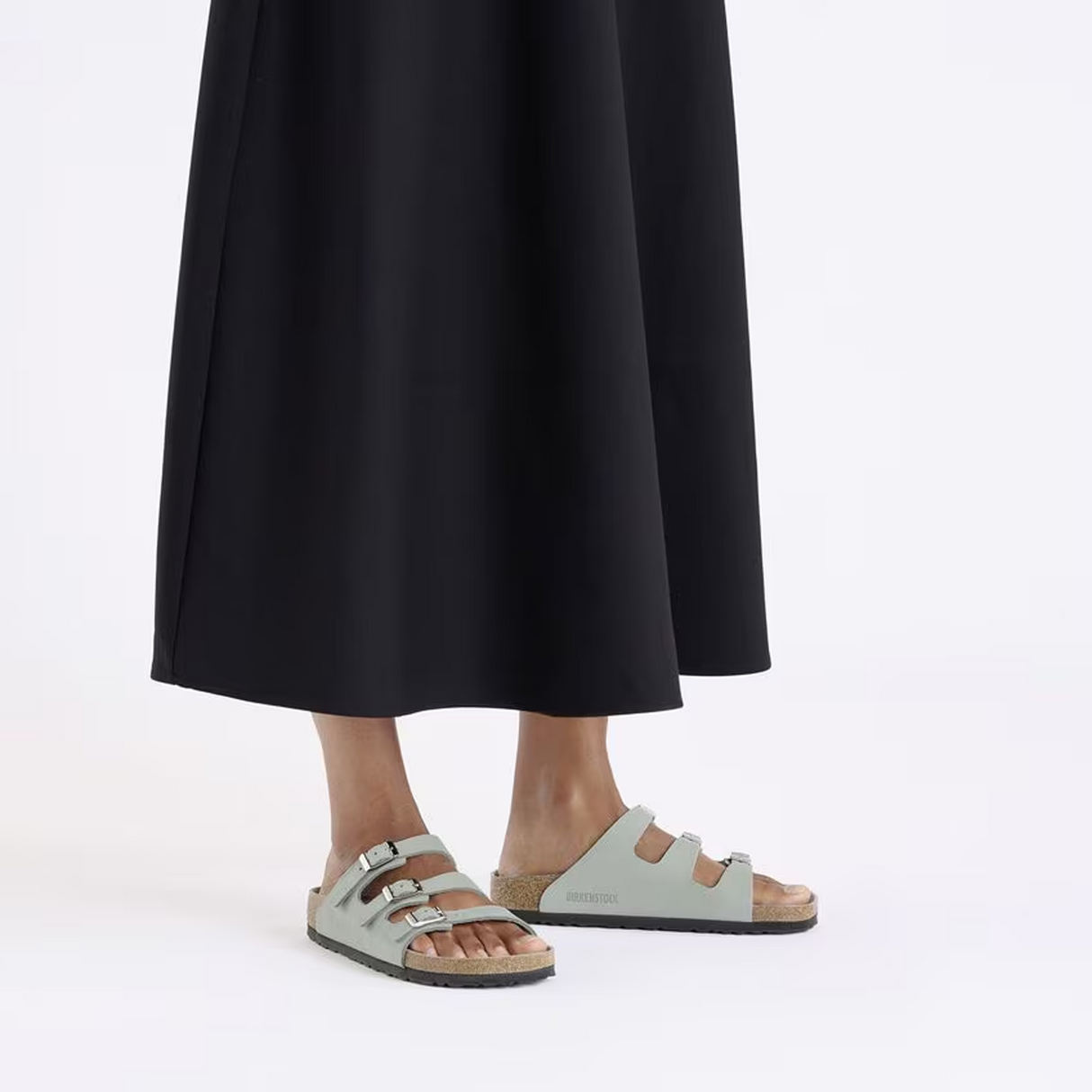 Birkenstock Florida Hex Slide Sandal (Women) - Pure Sage Nubuck Sandal - Slide - The Heel Shoe Fitters