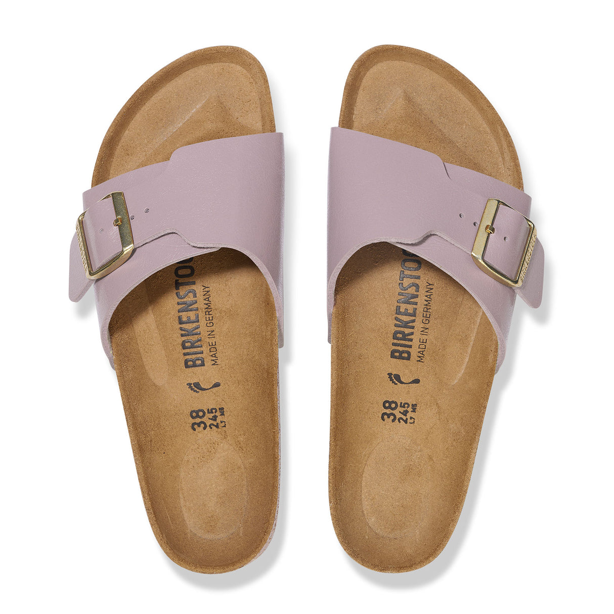 Birkenstock Catalina Narrow Slide Sandal (Women) - Graceful Faded Purple Birko-Flor Sandal - Slide - The Heel Shoe Fitters