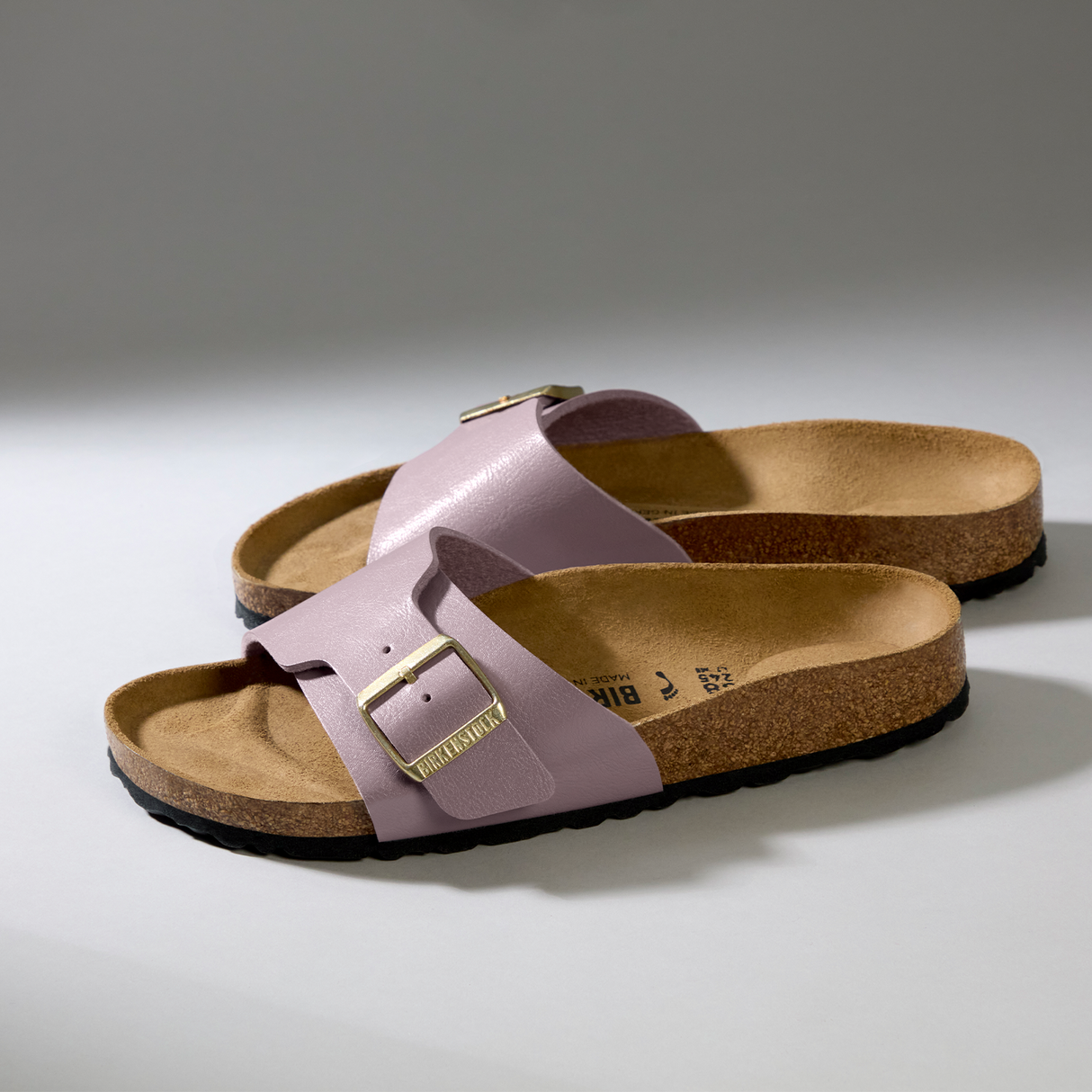 Birkenstock Catalina Narrow Slide Sandal (Women) - Graceful Faded Purple Birko-Flor Sandal - Slide - The Heel Shoe Fitters