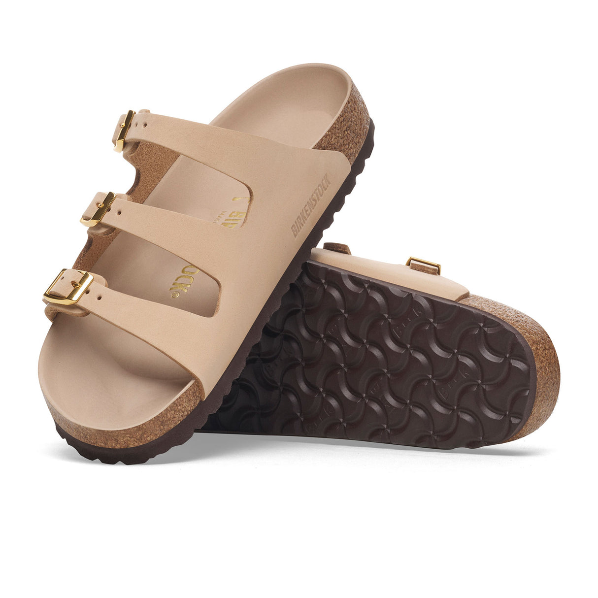 Birkenstock Florida Hex Slide Sandal (Women) - Sandcastle Nubuck Sandal - Slide - The Heel Shoe Fitters