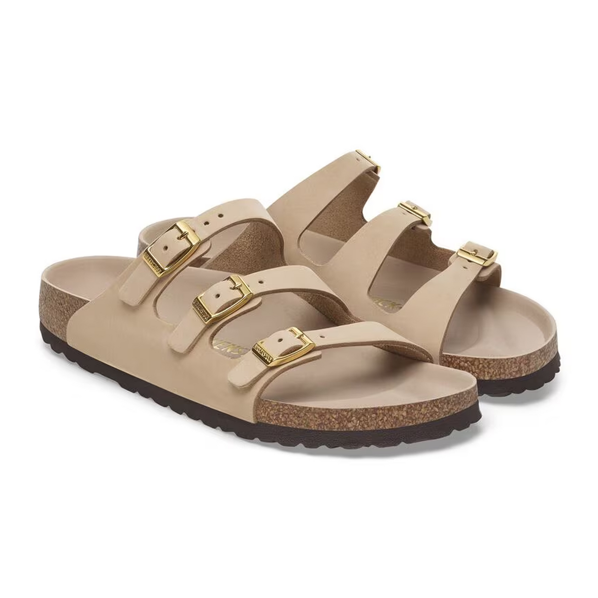 Birkenstock Florida Hex Slide Sandal (Women) - Sandcastle Nubuck Sandal - Slide - The Heel Shoe Fitters