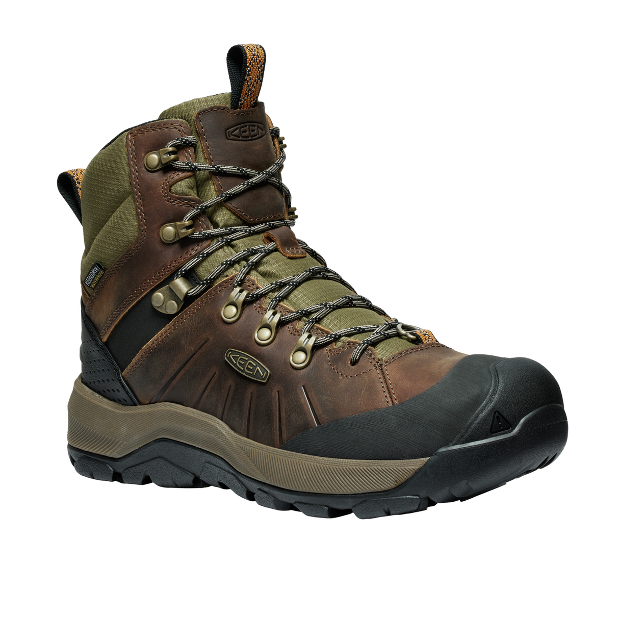 Keen Revel IV Mid Polar Boot (Men) - Bison/Orange Pepper