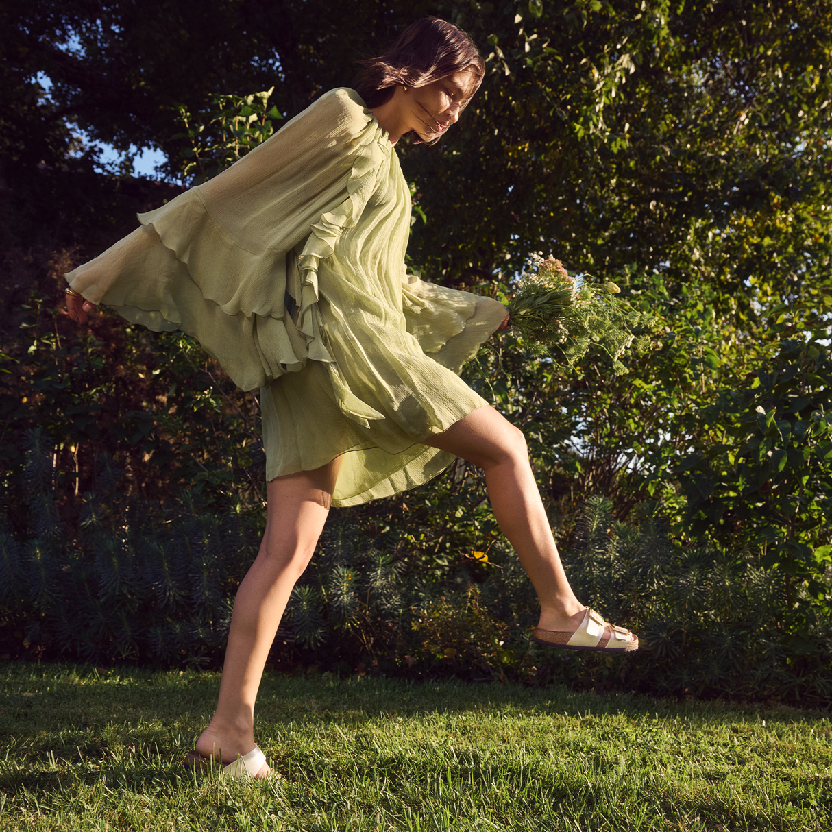 Birkenstock Sydney Luxe Buckle Narrow Slide Sandal (Women) - Graceful Pearl White Sandal - Slide - The Heel Shoe Fitters