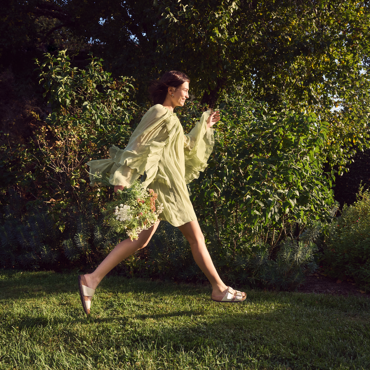 Birkenstock Sydney Luxe Buckle Narrow Slide Sandal (Women) - Graceful Pearl White Sandal - Slide - The Heel Shoe Fitters