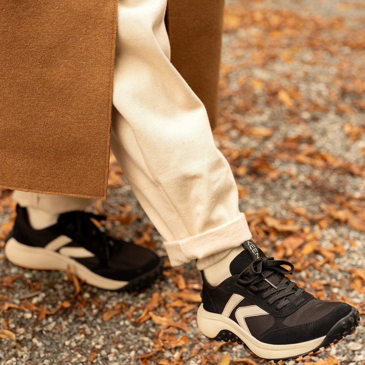 Keen KS86 Sneaker (Women) - Black/Birch Athletic - Casual - Lace Up - The Heel Shoe Fitters