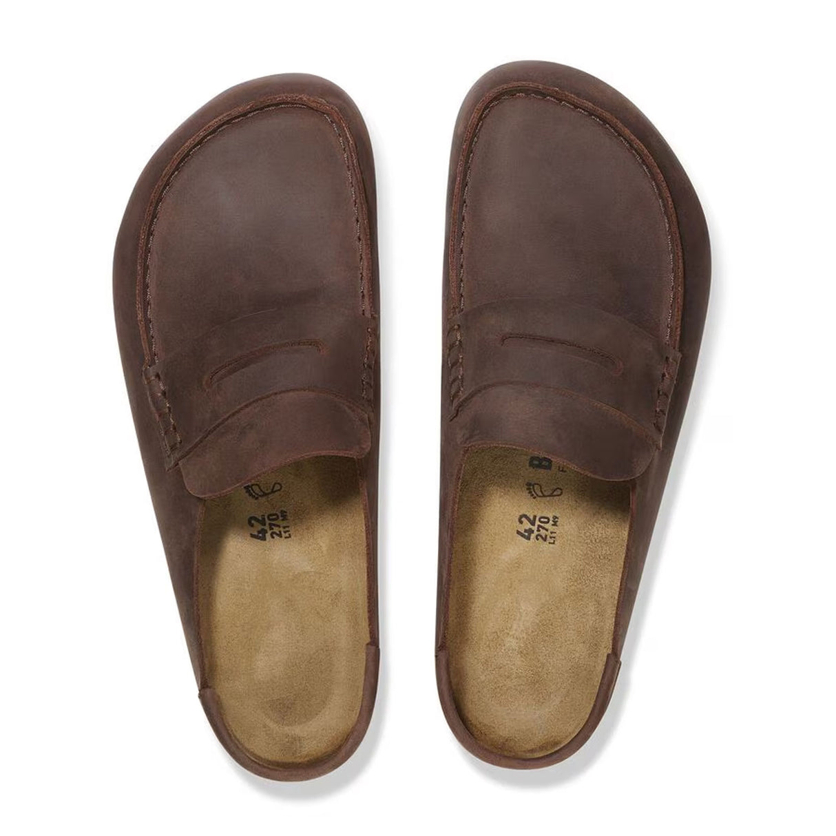 Birkenstock Naples Wrapped Clog (Men) - Habana Oiled Leather Dress-Casual - Clogs & Mules - The Heel Shoe Fitters