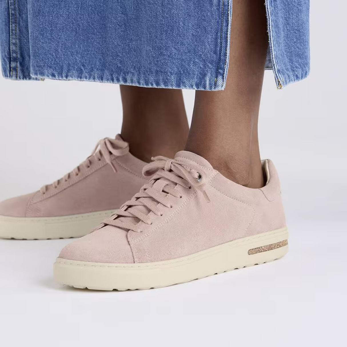 Birkenstock Bend Narrow Sneaker (Women) - Light Rose Suede Athletic - Casual - Lace Up - The Heel Shoe Fitters
