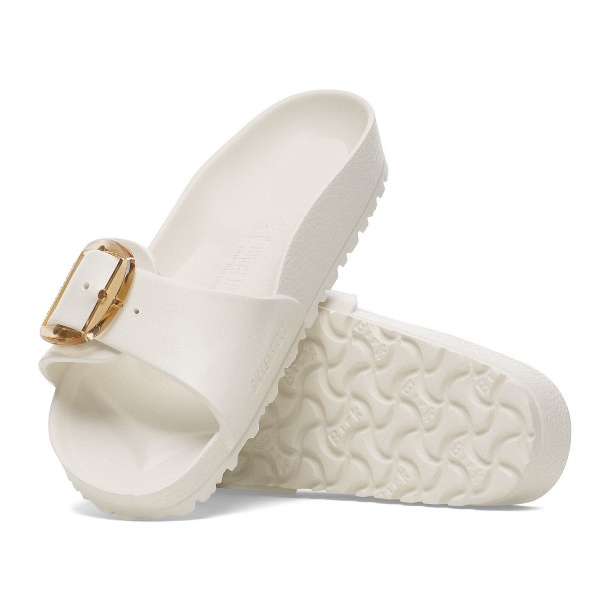Birkenstock Madrid Big Buckle EVA Slide Sandal (Women) - Eggshell