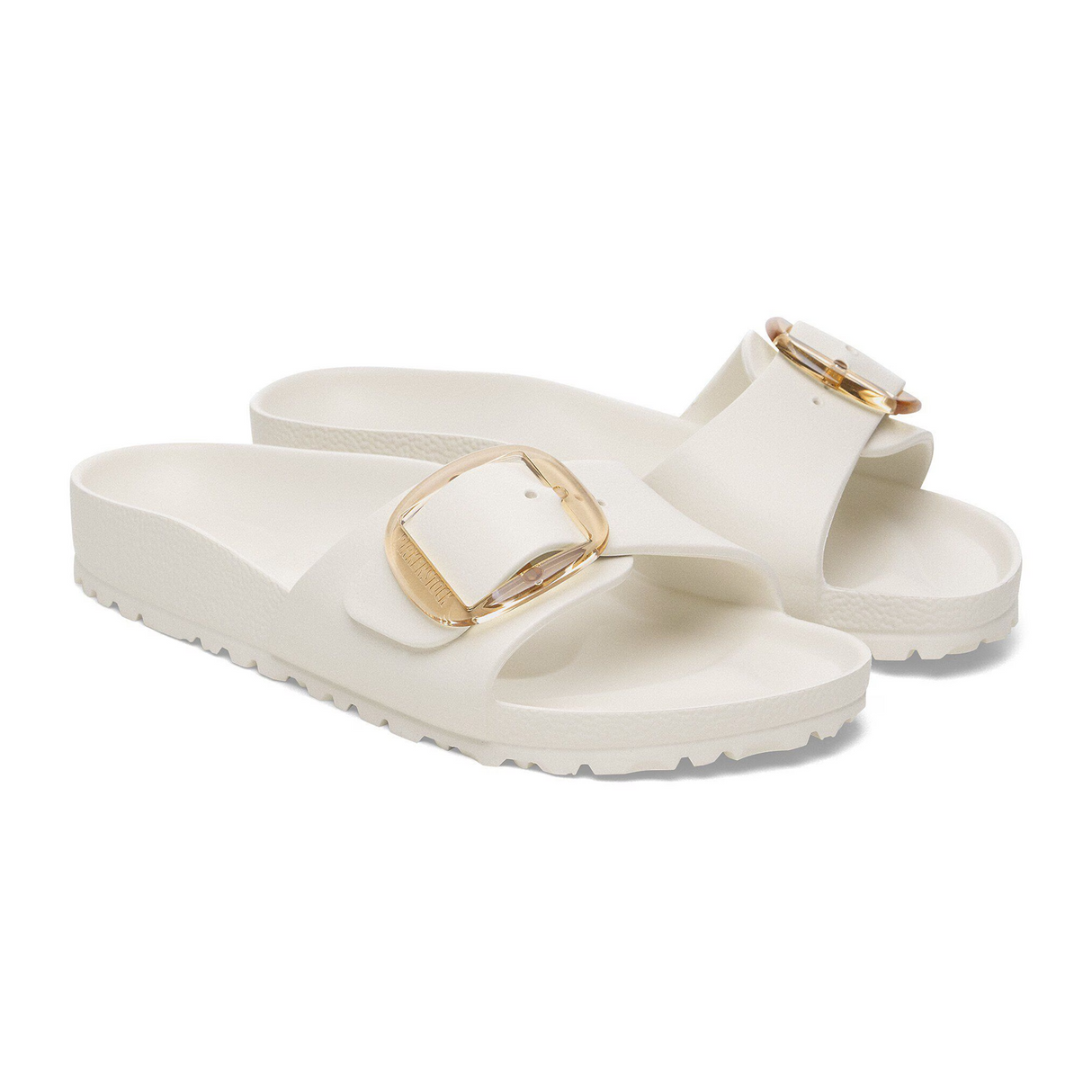 Birkenstock Madrid Big Buckle EVA Slide Sandal (Women) - Eggshell