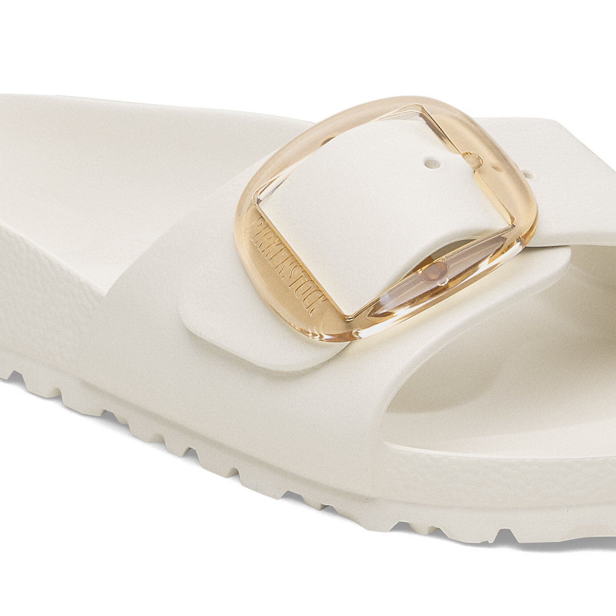 Birkenstock Madrid Big Buckle EVA Slide Sandal (Women) - Eggshell