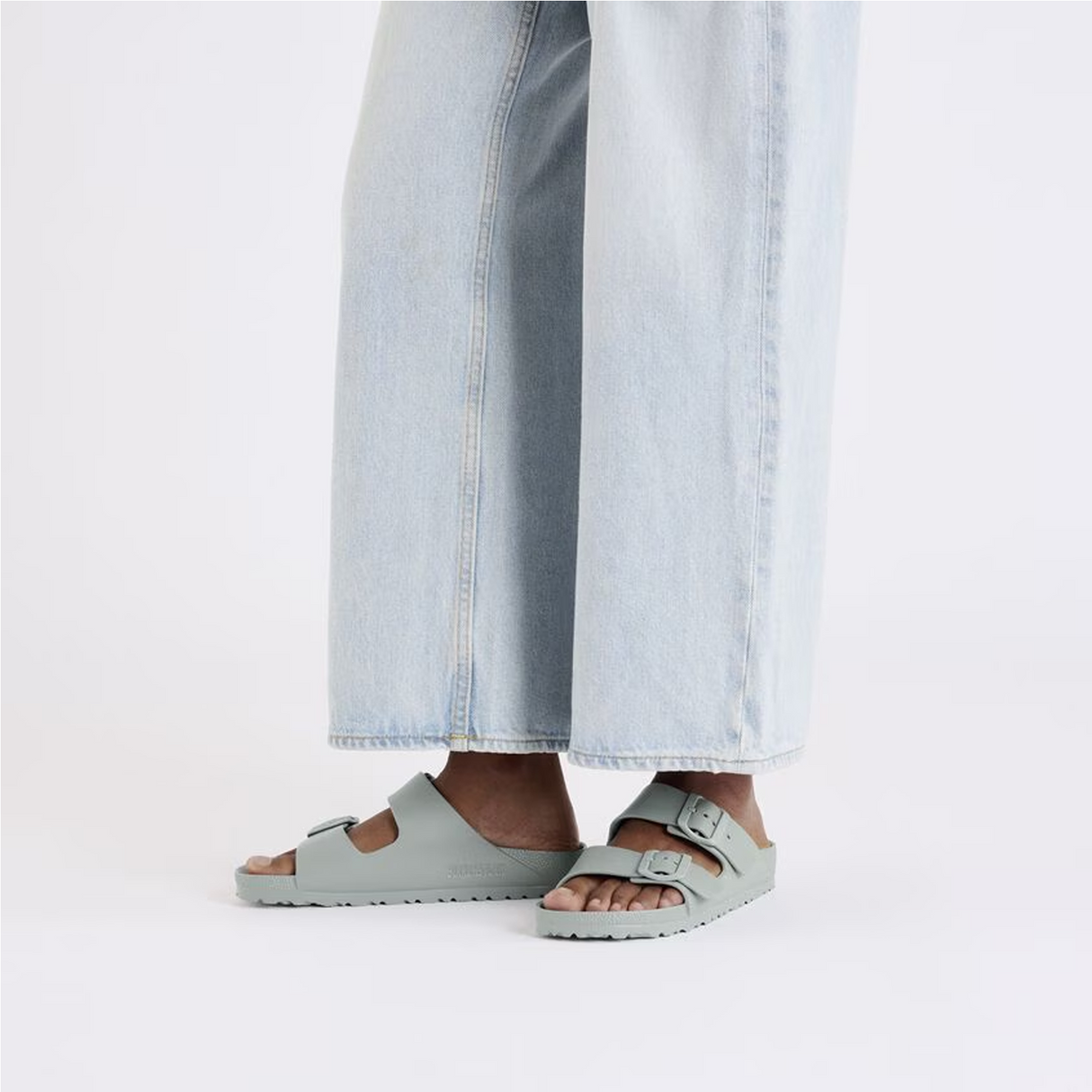 Birkenstock Arizona EVA Narrow Slide Sandal (Women) - Pure Sage Sandal - Slide - The Heel Shoe Fitters