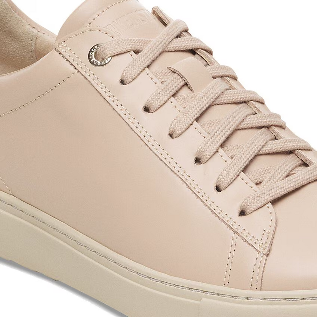 Birkenstock Bend Narrow Sneaker (Women) - Glossy New Beige Leather Athletic - Casual - Lace Up - The Heel Shoe Fitters