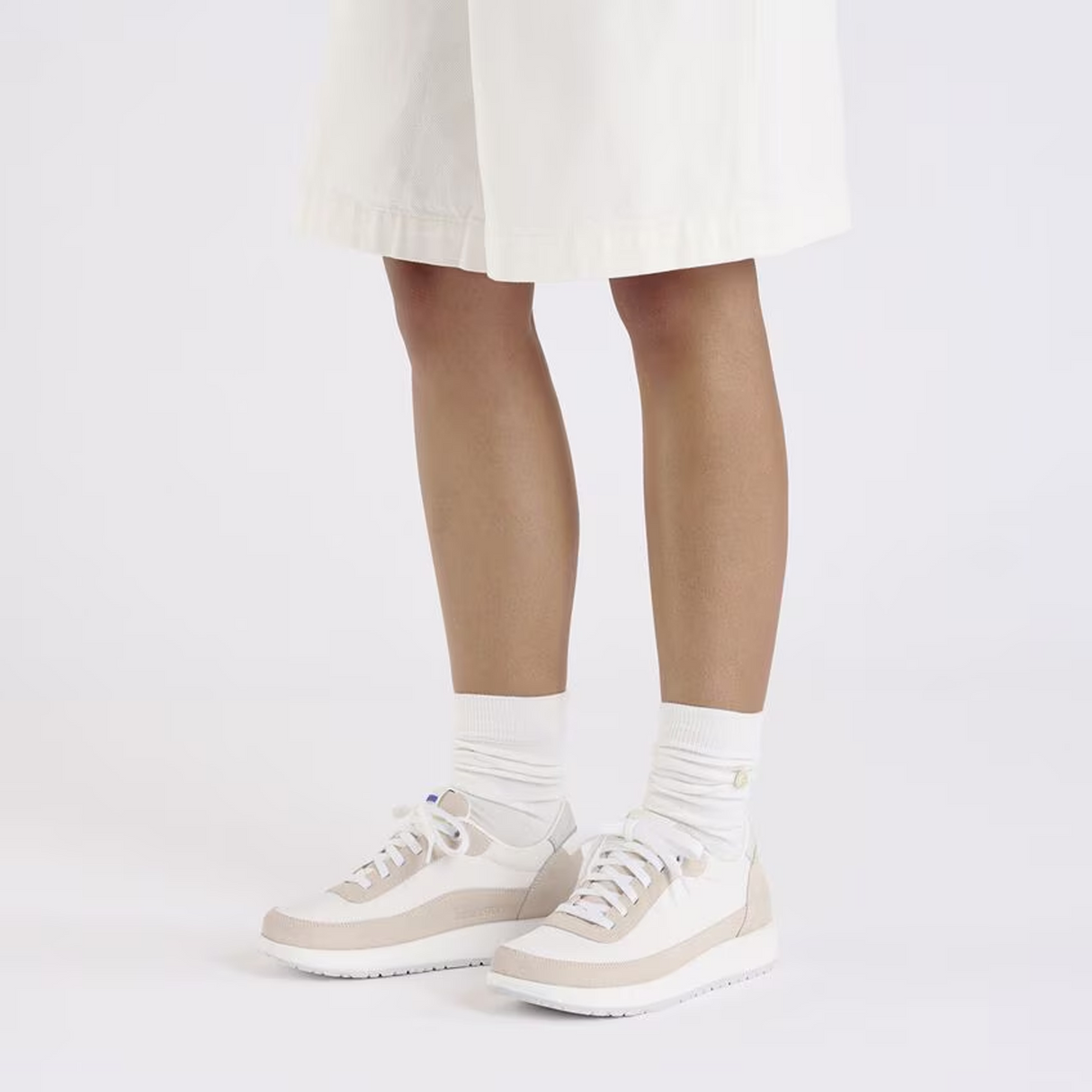 Birkenstock Honnef City Narrow Lace Up (Women) - Antique White/White Athletic - Casual - Lace Up - The Heel Shoe Fitters