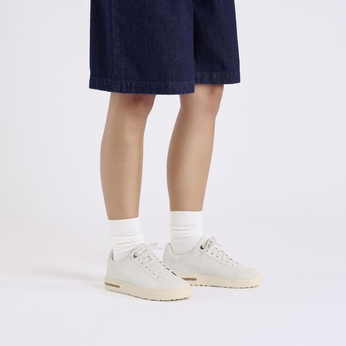 Birkenstock Bend Narrow Sneaker (Women) - Antique White Suede Athletic - Casual - Lace Up - The Heel Shoe Fitters