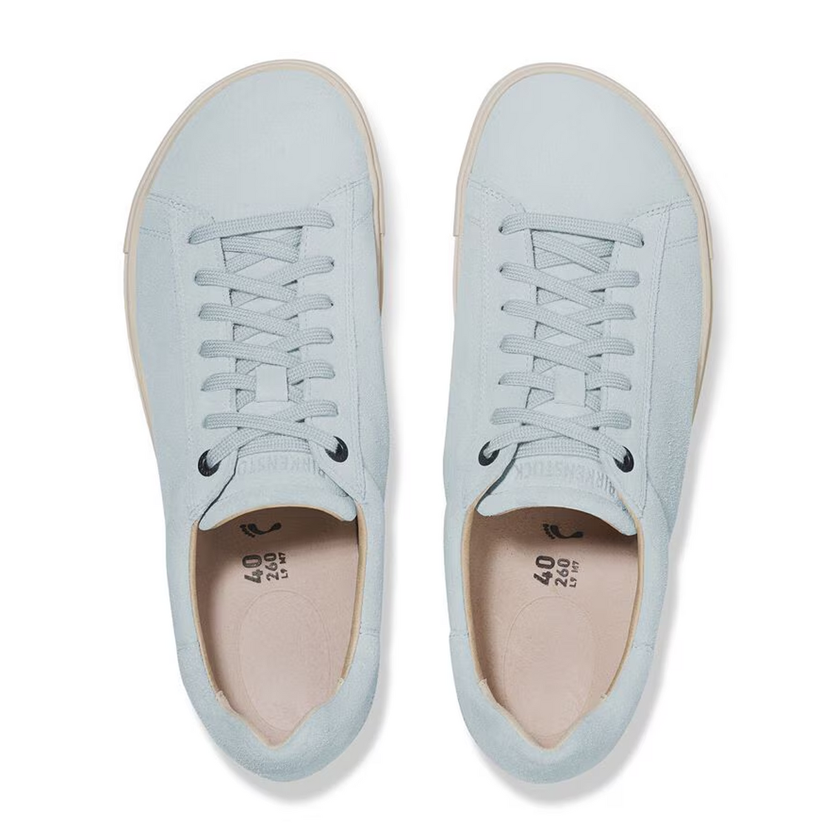 Birkenstock Bend Narrow Sneaker (Women) - Baby Blue Suede Athletic - Casual - Lace Up - The Heel Shoe Fitters