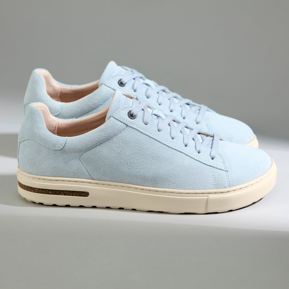 Birkenstock Bend Narrow Sneaker (Women) - Baby Blue Suede Athletic - Casual - Lace Up - The Heel Shoe Fitters
