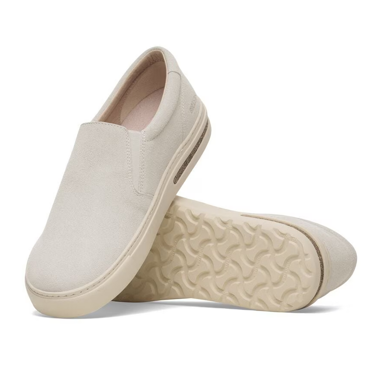 Birkenstock Oswego Narrow Slip On Sneaker (Women) - Antique White Suede Athletic - Casual - Slip On - The Heel Shoe Fitters