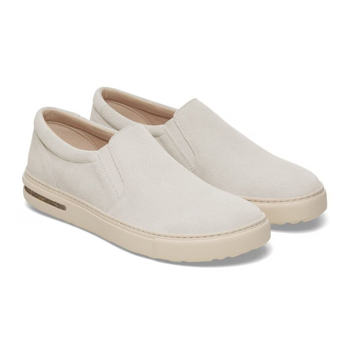 Birkenstock Oswego Narrow Slip On Sneaker (Women) - Antique White Suede Athletic - Casual - Slip On - The Heel Shoe Fitters