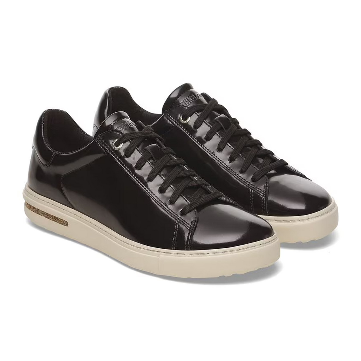 Birkenstock Bend Narrow Sneaker (Women) - High Shine Black Leather Athletic - Casual - Slip On - The Heel Shoe Fitters