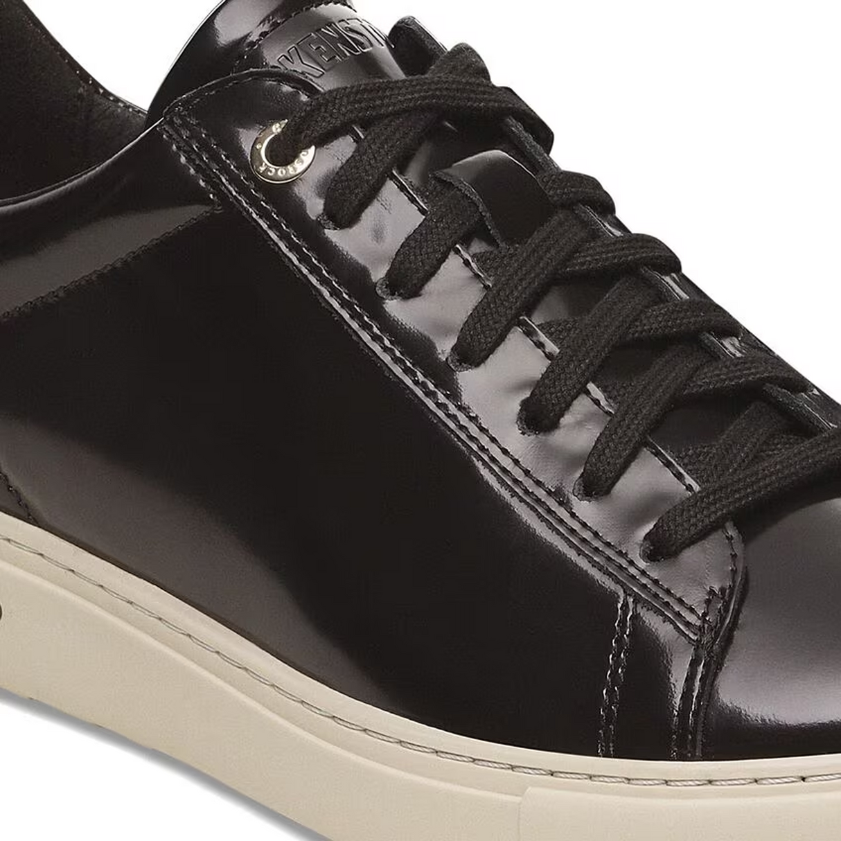 Birkenstock Bend Narrow Sneaker (Women) - High Shine Black Leather Athletic - Casual - Slip On - The Heel Shoe Fitters